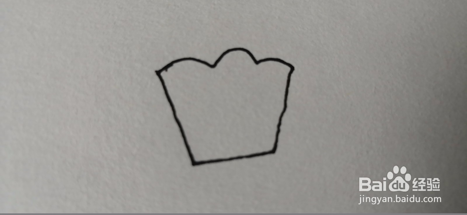 简笔画-可爱卡通纸杯蛋糕简笔画