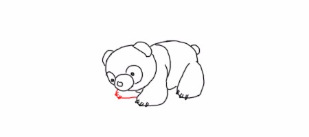 熊猫怎么画简笔画