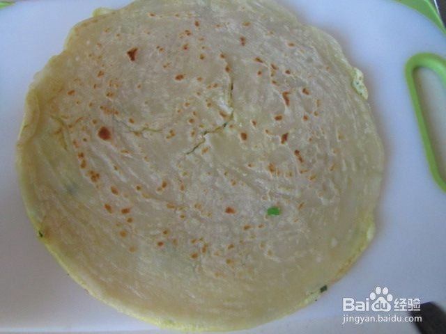 鸡蛋午餐肉卷饼