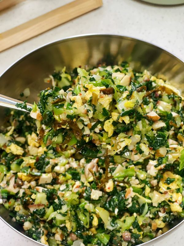 小白菜香菇馄饨