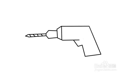 简笔画手电钻怎么画？