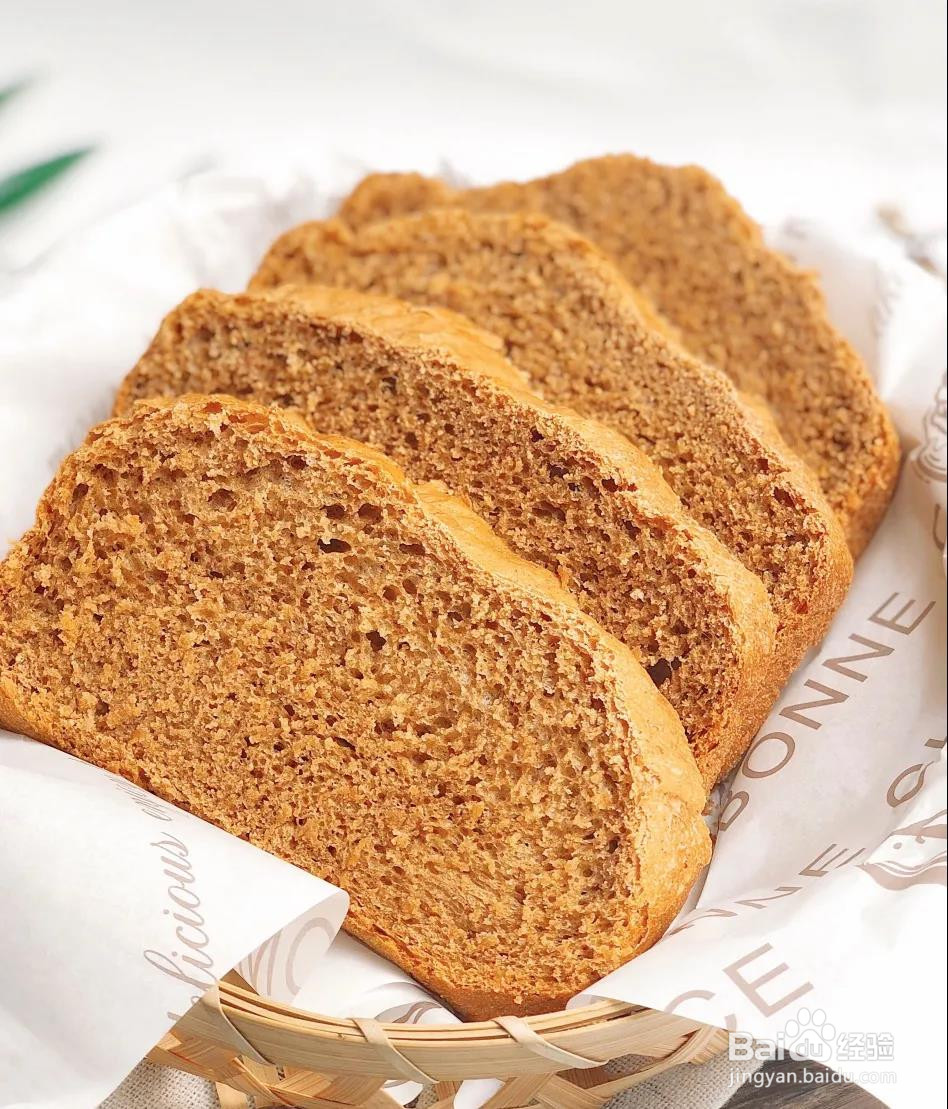 红糖黑麦面包的做法