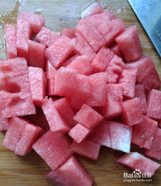 如何制作西瓜冰棍