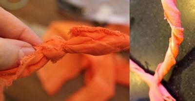 手工做环保布艺手环