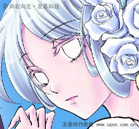 PT与PS结合怎样鼠绘唯美的蓝色卡通女孩