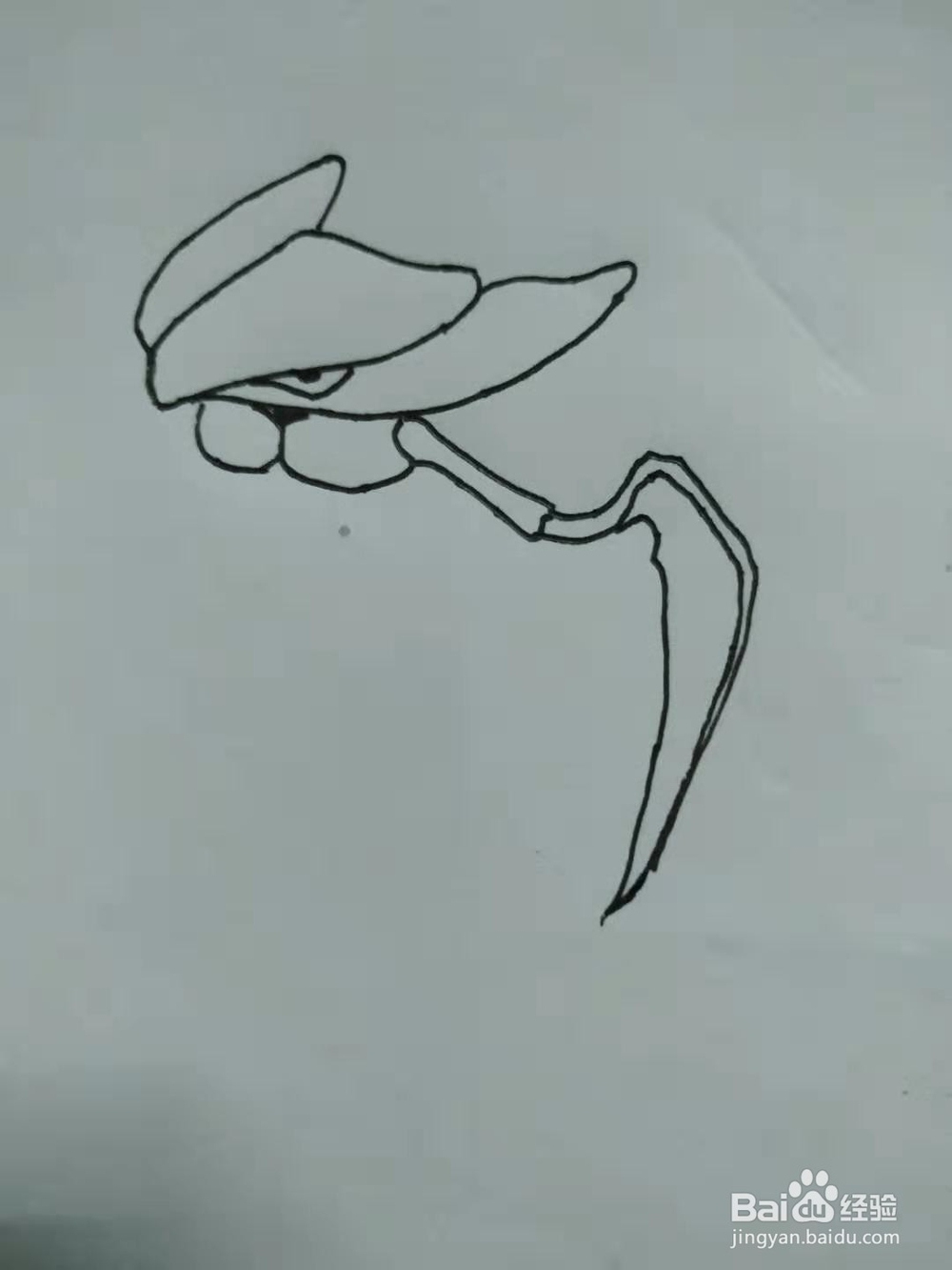 口袋妖怪镰刀盔怎么画？