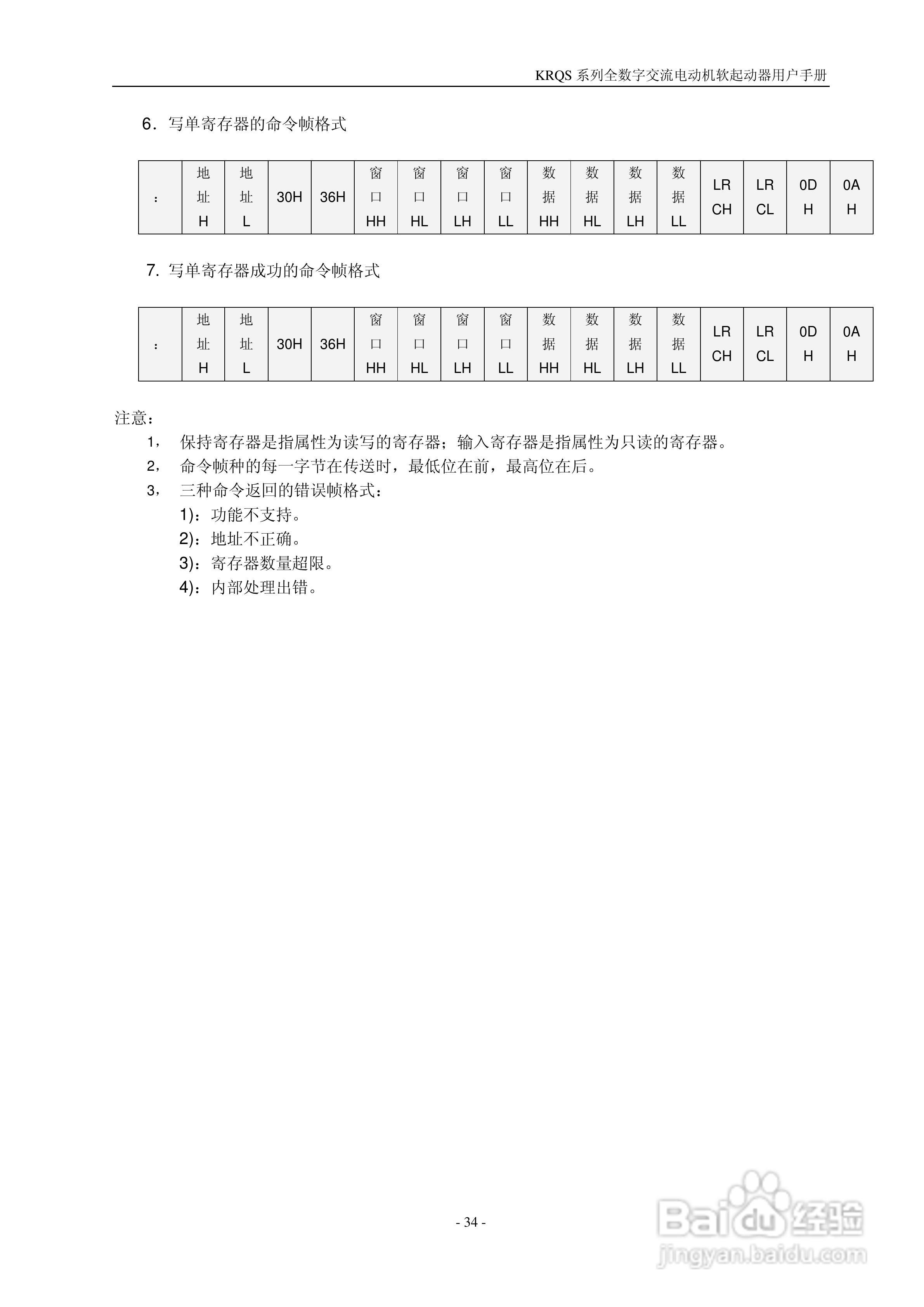 KRQS系列全数字交流电动机软起动器说明书:[4]