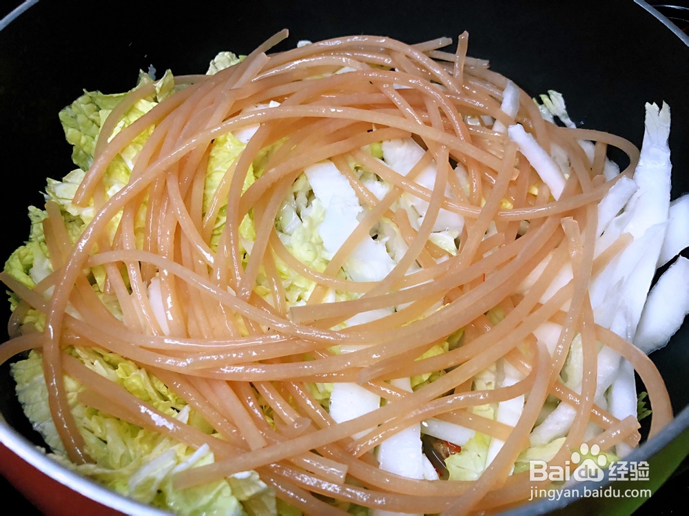 香浓的焖烧大虾白菜粉条