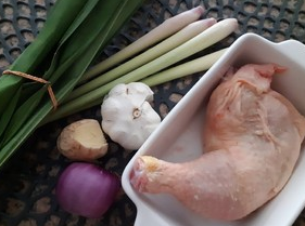 简单的香兰叶鸡