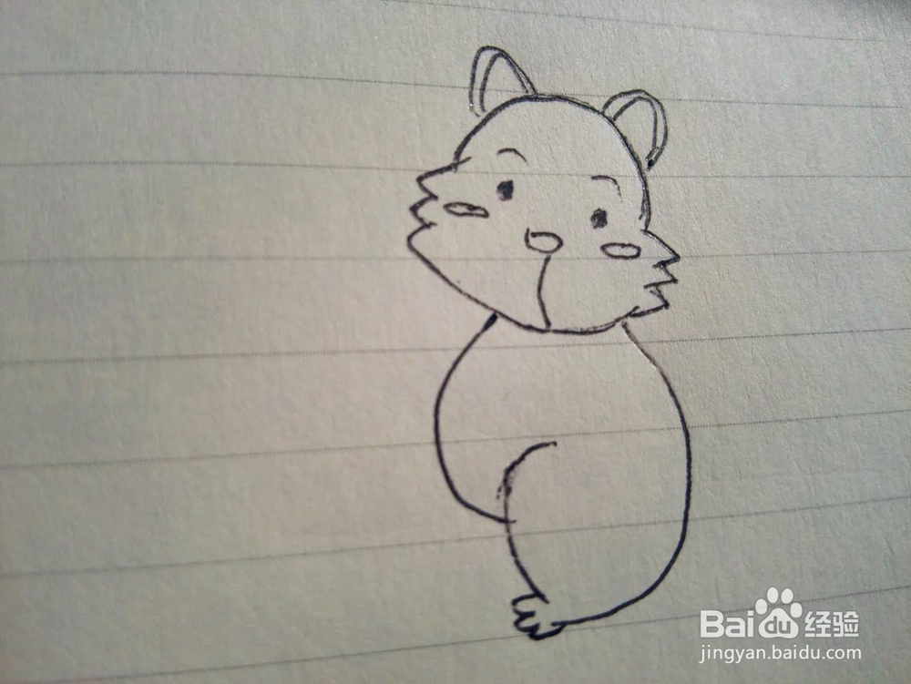 小松鼠简笔画的画法