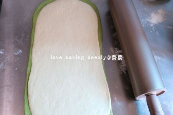 抹茶双色香芋吐司