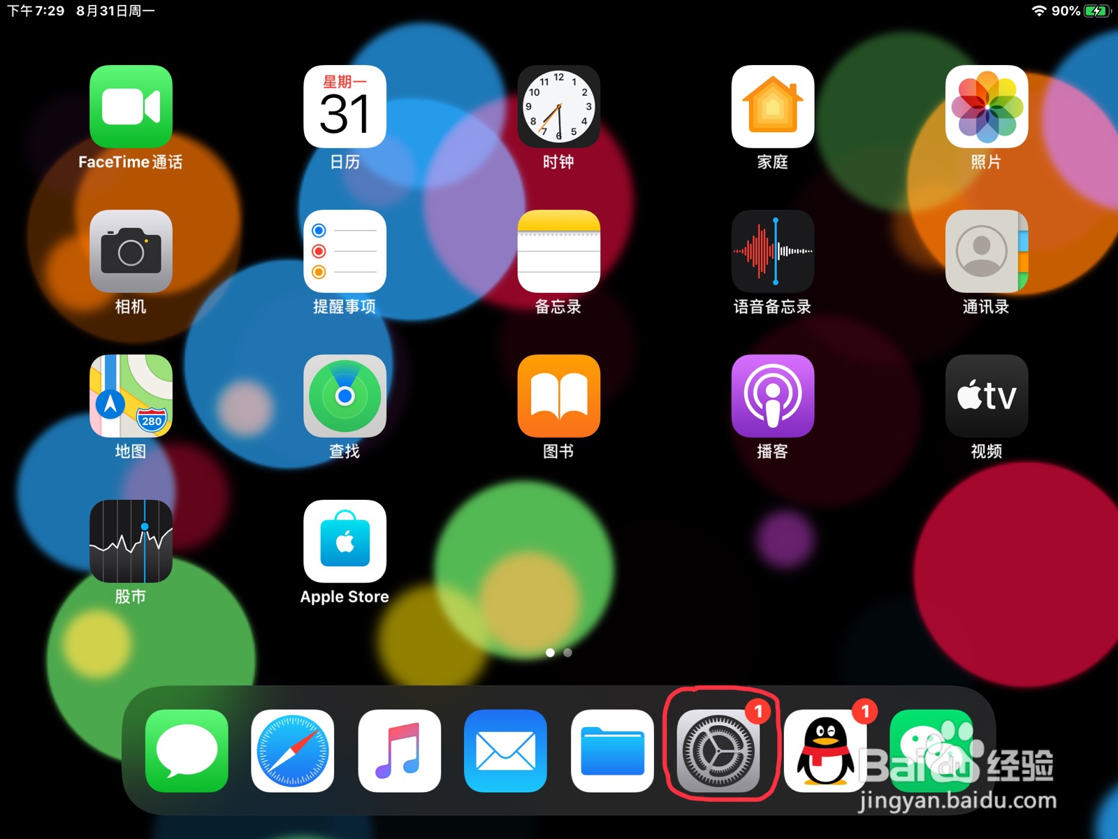 iPad怎么在旁白设置程序坞已显示的预览