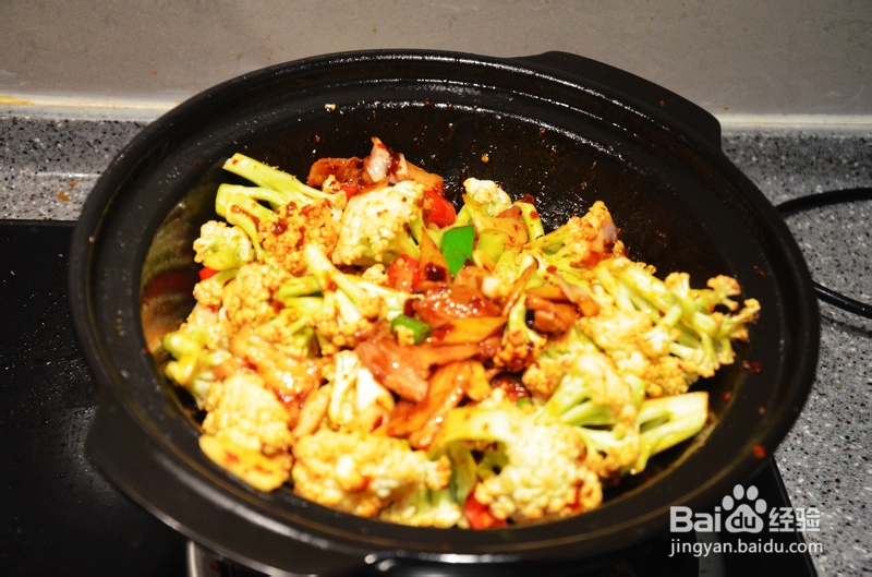 幸福美食:干香爽脆的干锅有机菜花