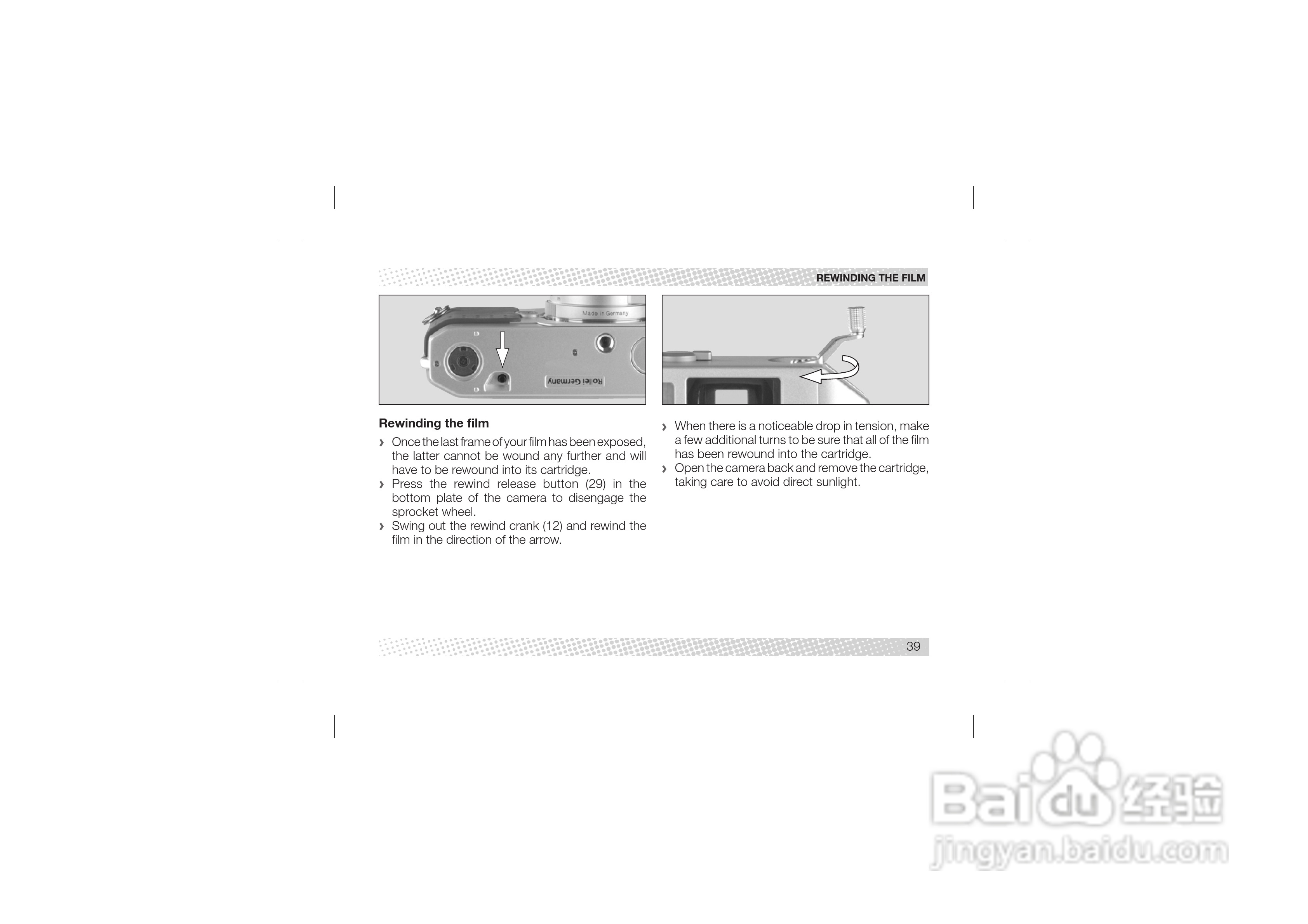 Rollei 35 RF型数码相机说明书:[4]