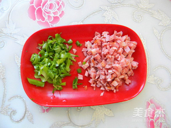 葱香火腿花卷