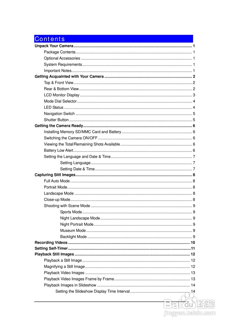 Rollei Prego da6型数码相机使用说明书:[1]