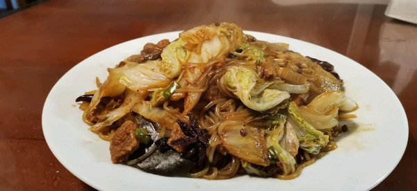 白菜猪油渣炖粉条