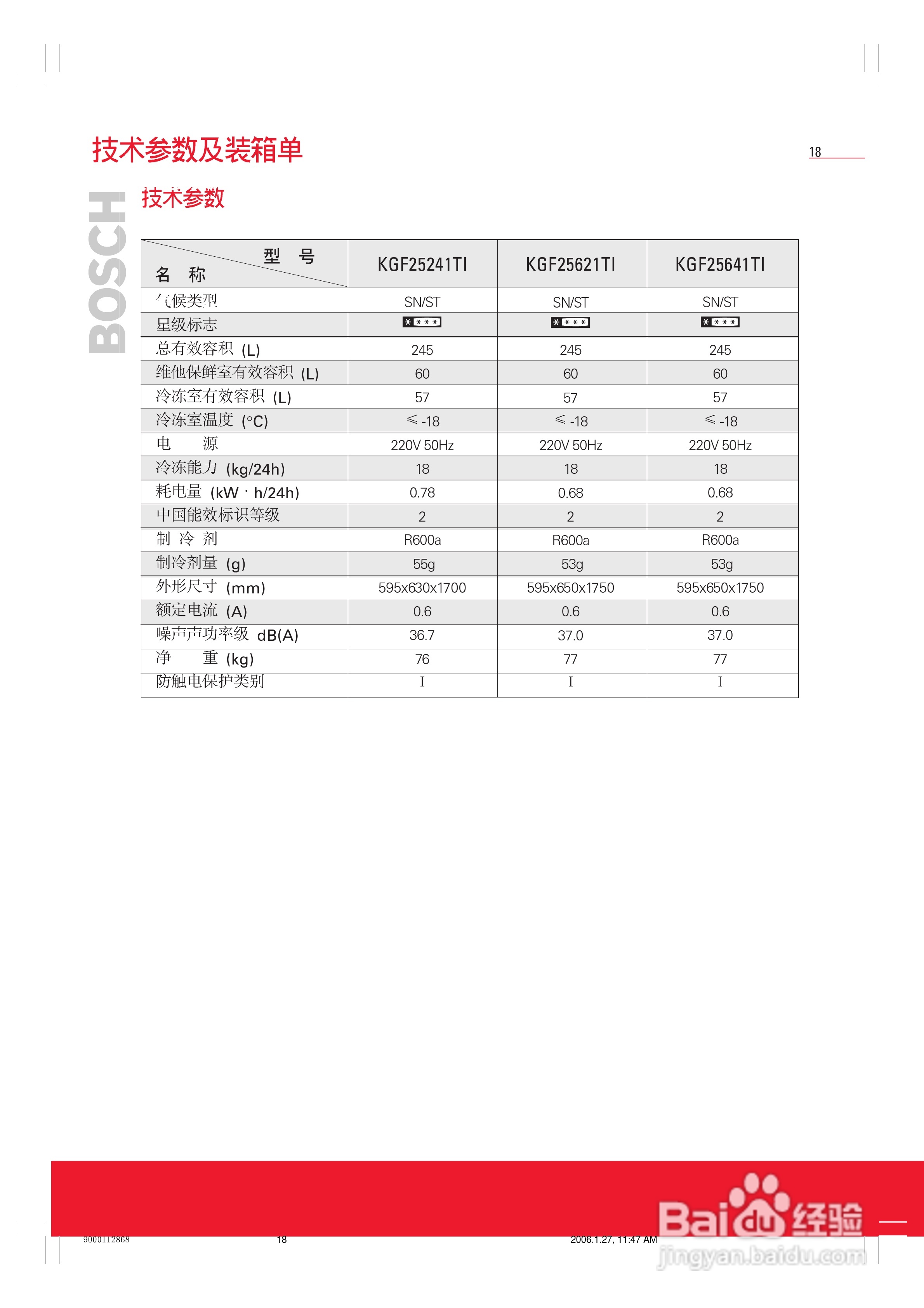 博世KGF25641TI冰箱使用说明书:[2]