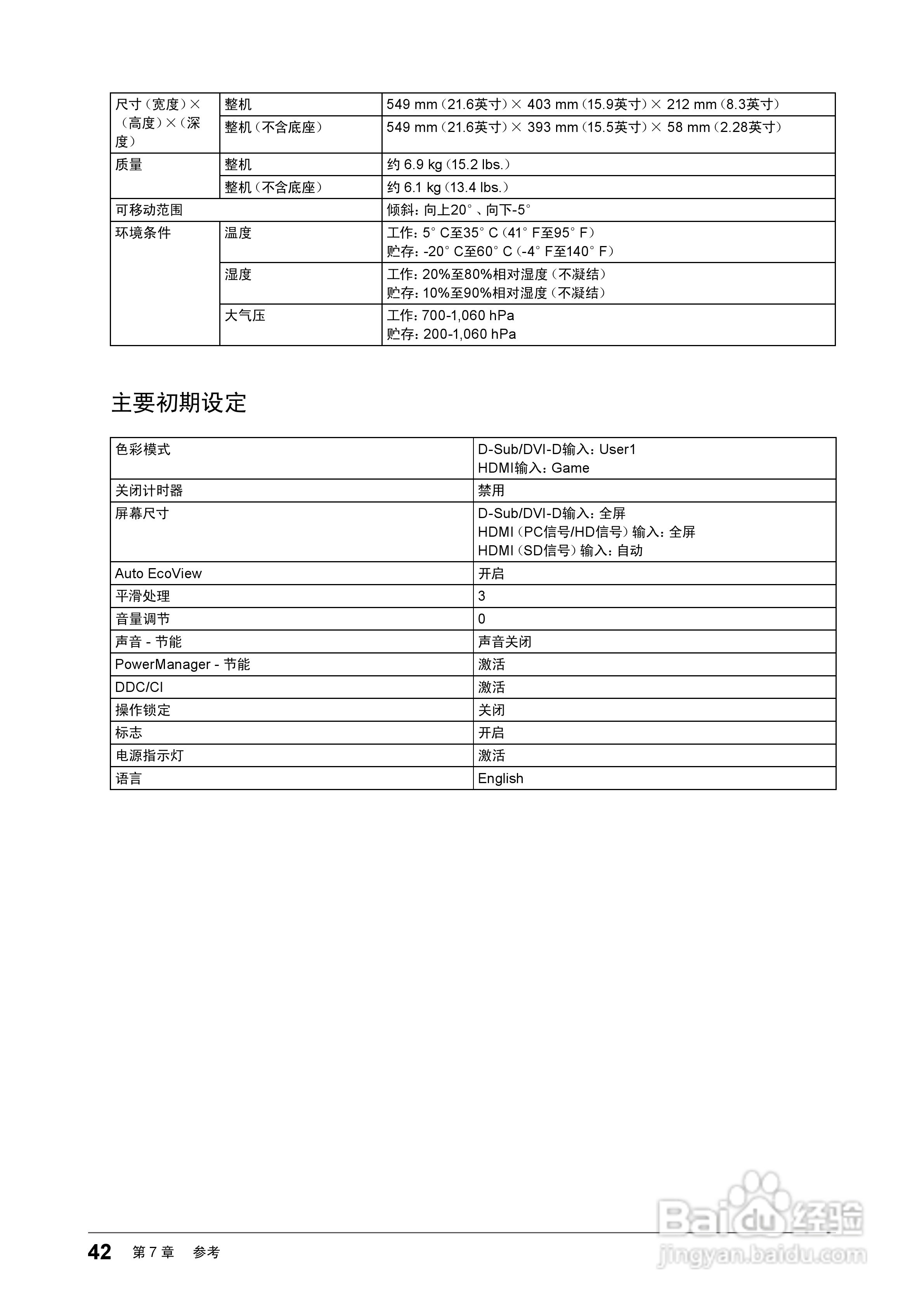 FORIS FS2331彩色液晶显示器用户手册:[5]