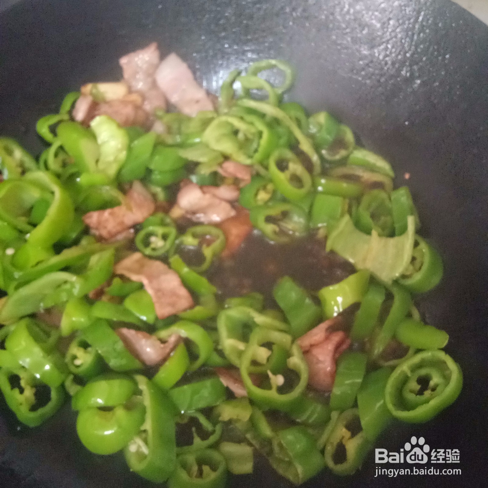 尖椒炒培根肉家常做法