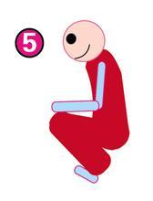 斗地主久坐一族应常做下蹲练习