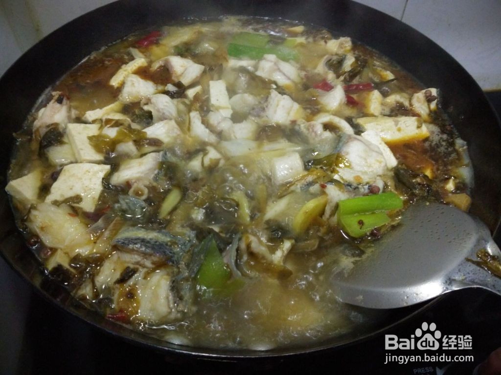 酸菜炖鱼片的制作方法