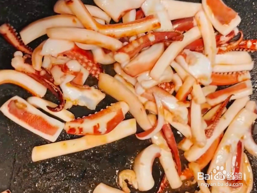 爆炒鱿鱼丝的教程