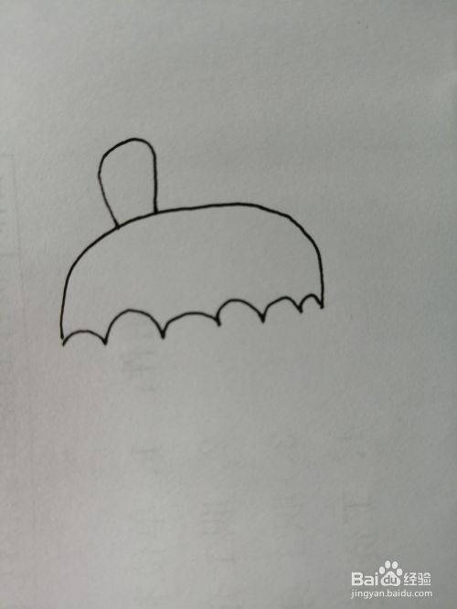 可爱的小雨伞怎么画