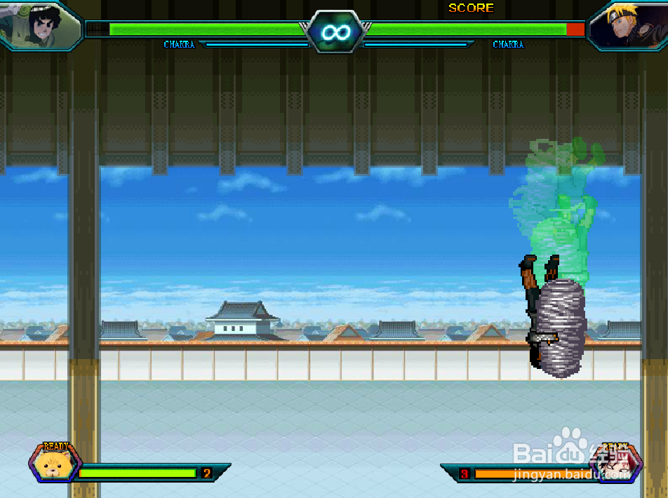 死神VS火影3.2李洛克使用技巧