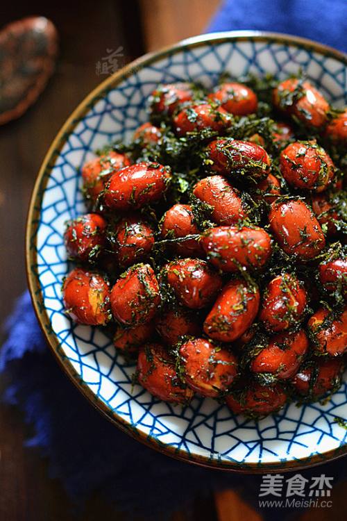 苔条花生米的做法