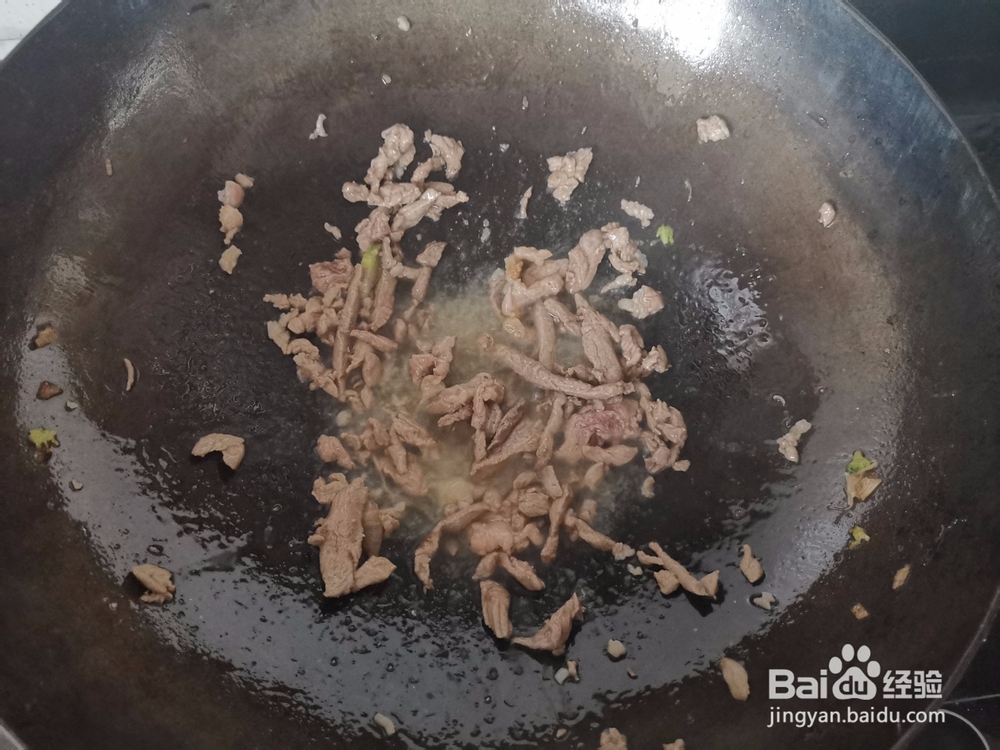 猪肉丝炒香菜段