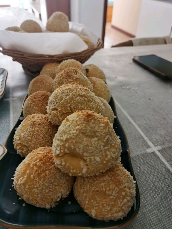 奶味玉米面夹心汤圆小包
