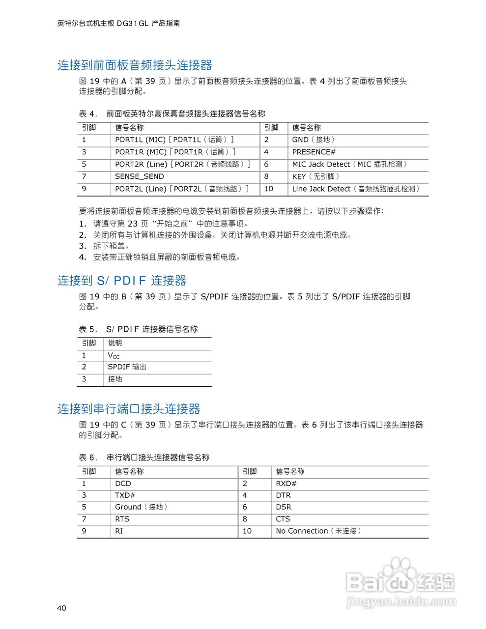 英特尔DG31GL型主板说明书:[4]