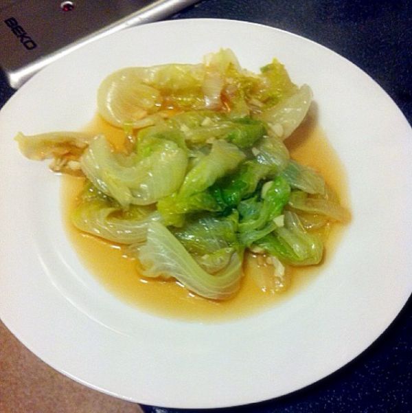 蒜茸耗油西生菜