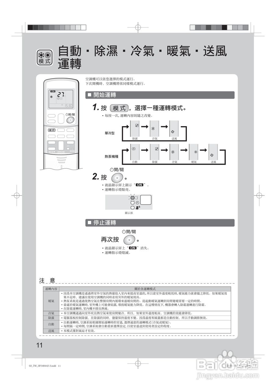 大金FTX(K)S40,CTX(K)S50,60,70JVLT空调说明书:[2]