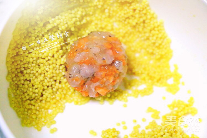 四色珍珠虾丸 宝宝辅食,耐看又好吃