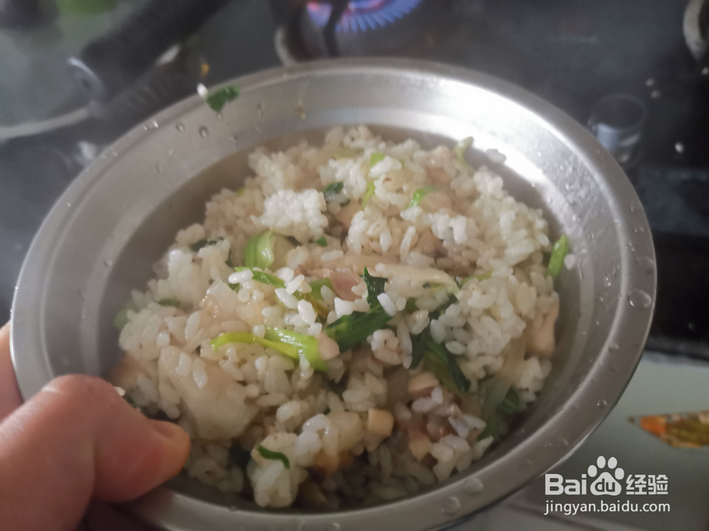 怎么做香菇青菜丁炒饭