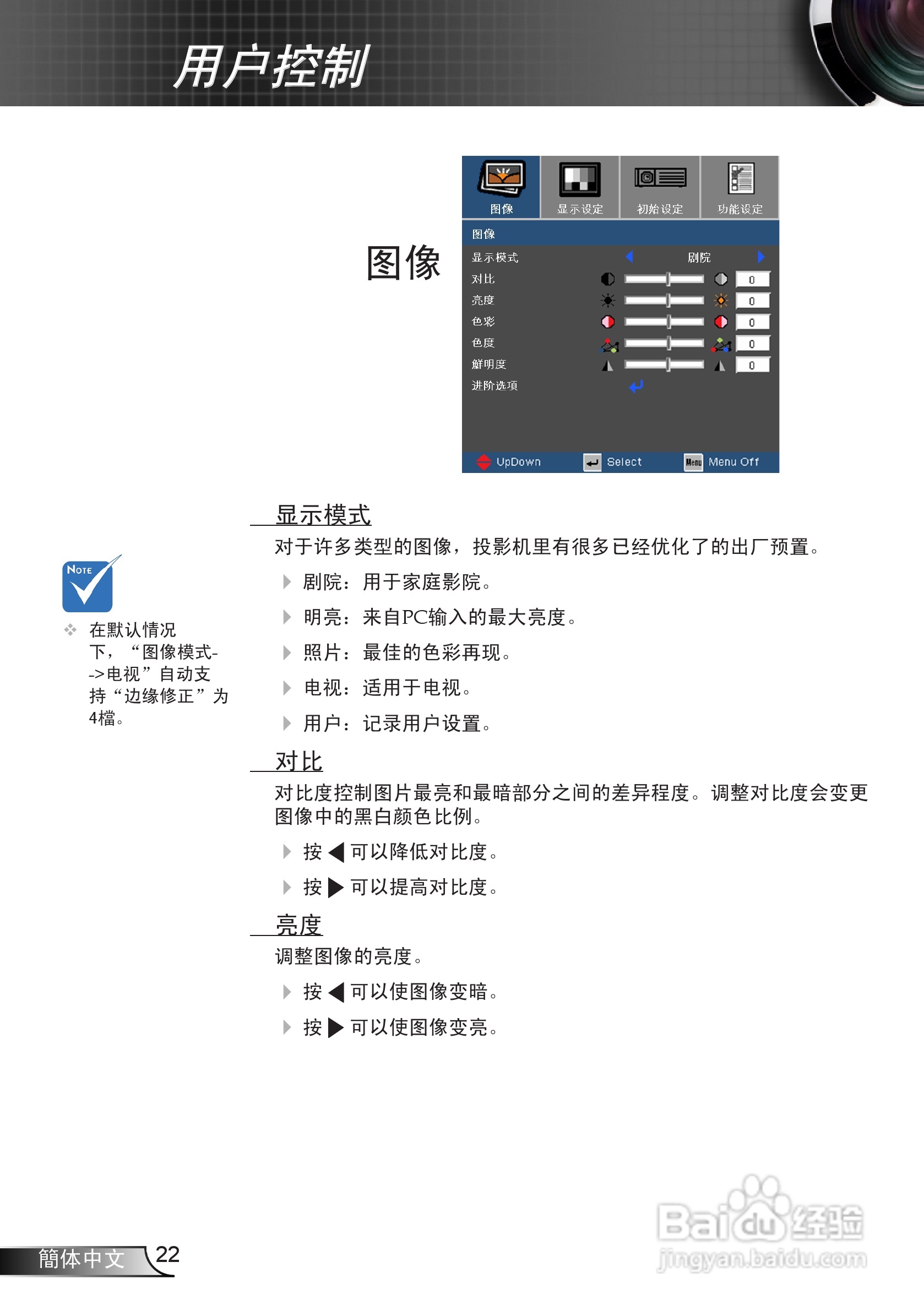 奥图码 HD75投影机说明书:[3]