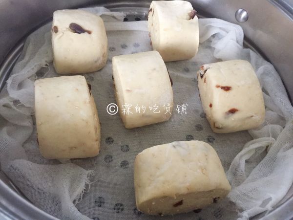 奶香燕麦桂圆刀切馒头