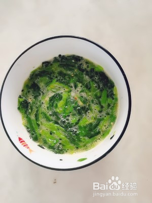 低脂菠菜鸡蛋饼的做法