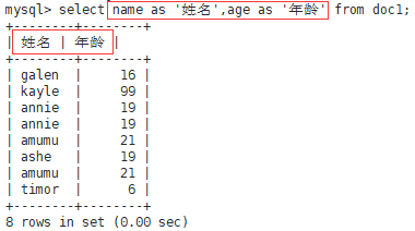 Mysql表记录的操作