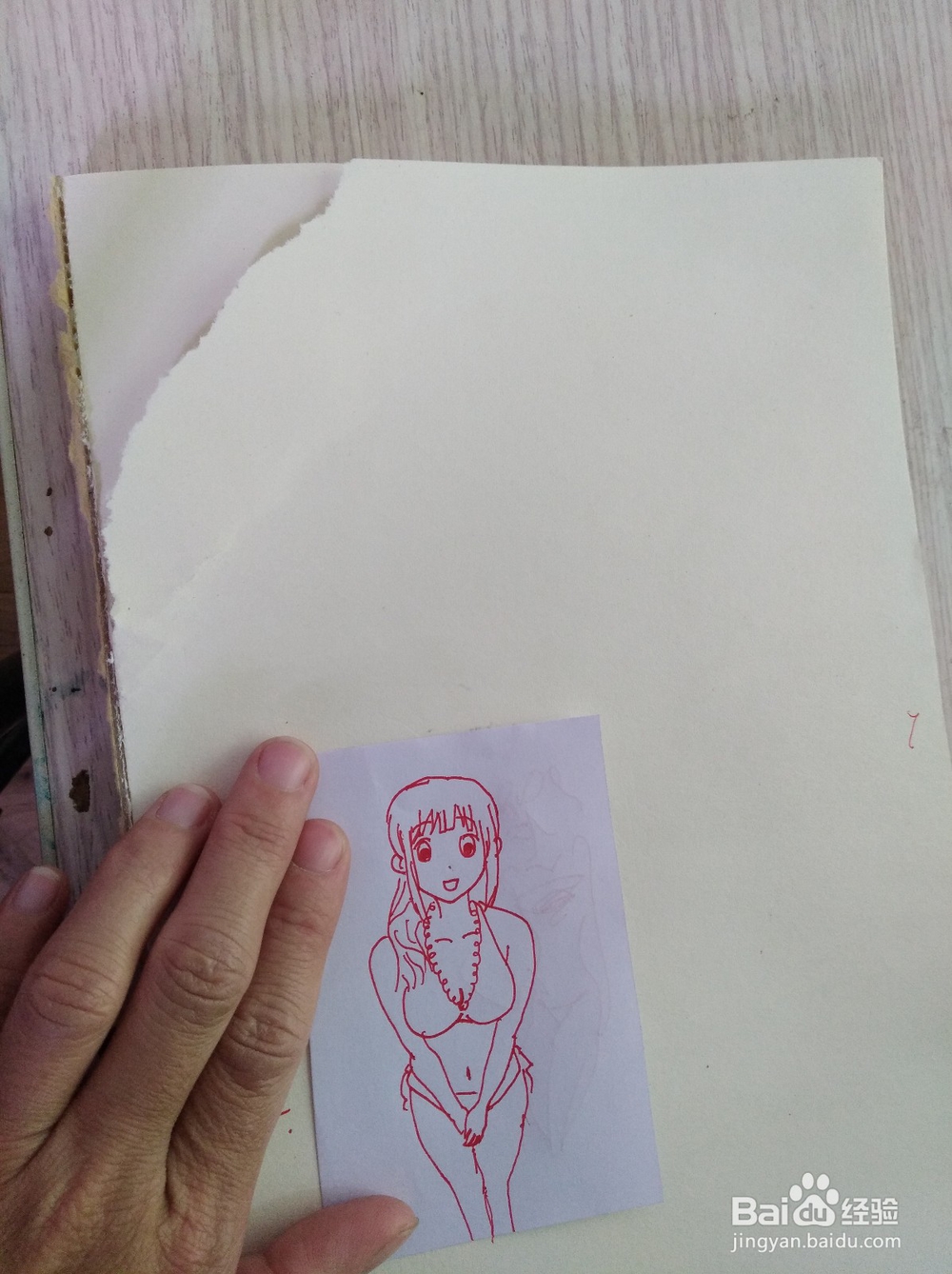 简笔画画泳装妹妹