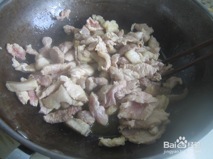怎样用肥猪肉片炒瘦猪肉片