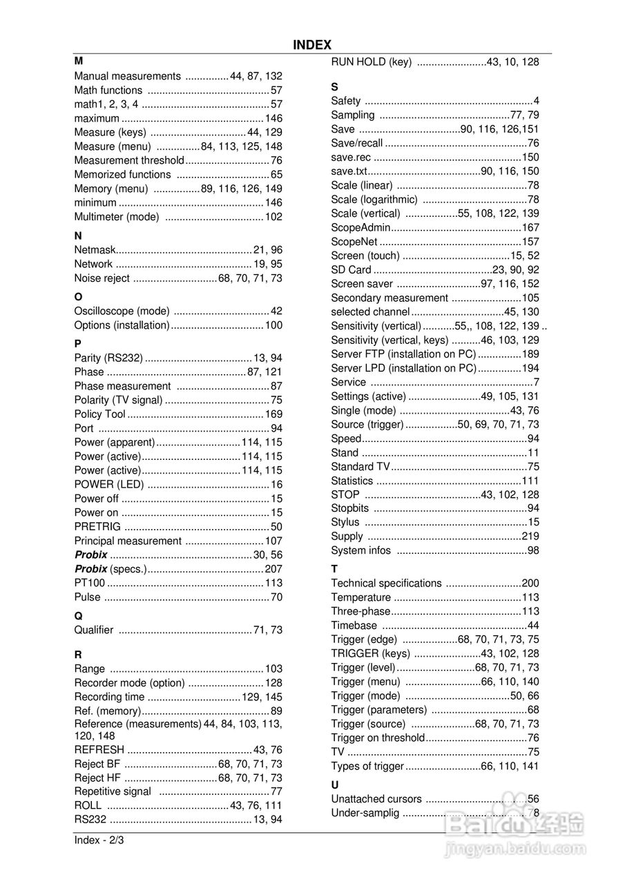 OX7204便携式数字存储示波器用户手册:[23]
