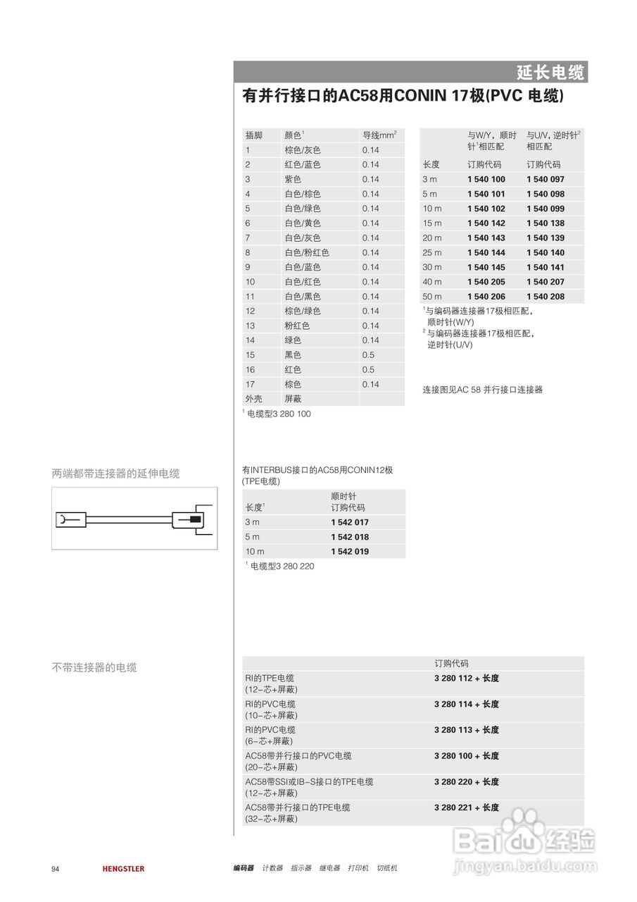 Hengstler 绝对值型编码器产品说明书:[10]