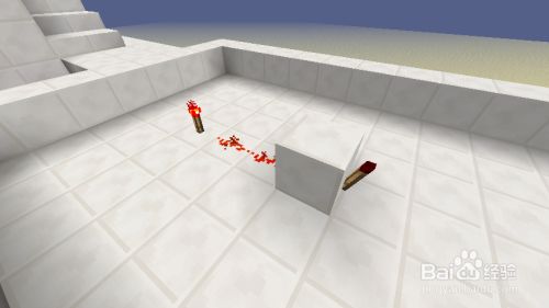 Minecraft红石教程 3 如何铺设基础电路门 百度经验