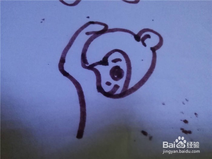 怎么样用简笔画画小猴子