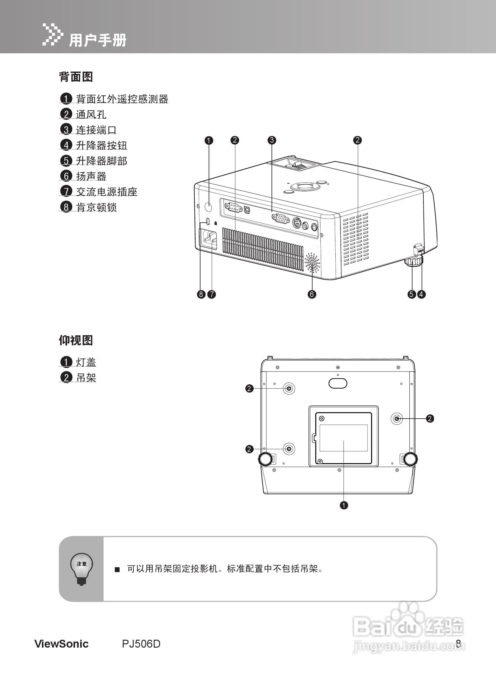 优派PJ506D投影机使用说明书:[2]