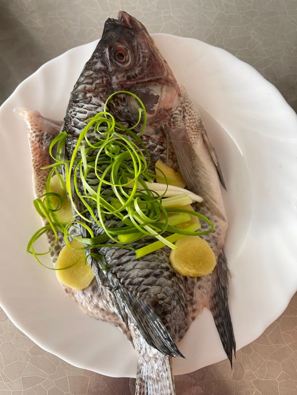 十年陈花雕火腿蒸罗非鱼