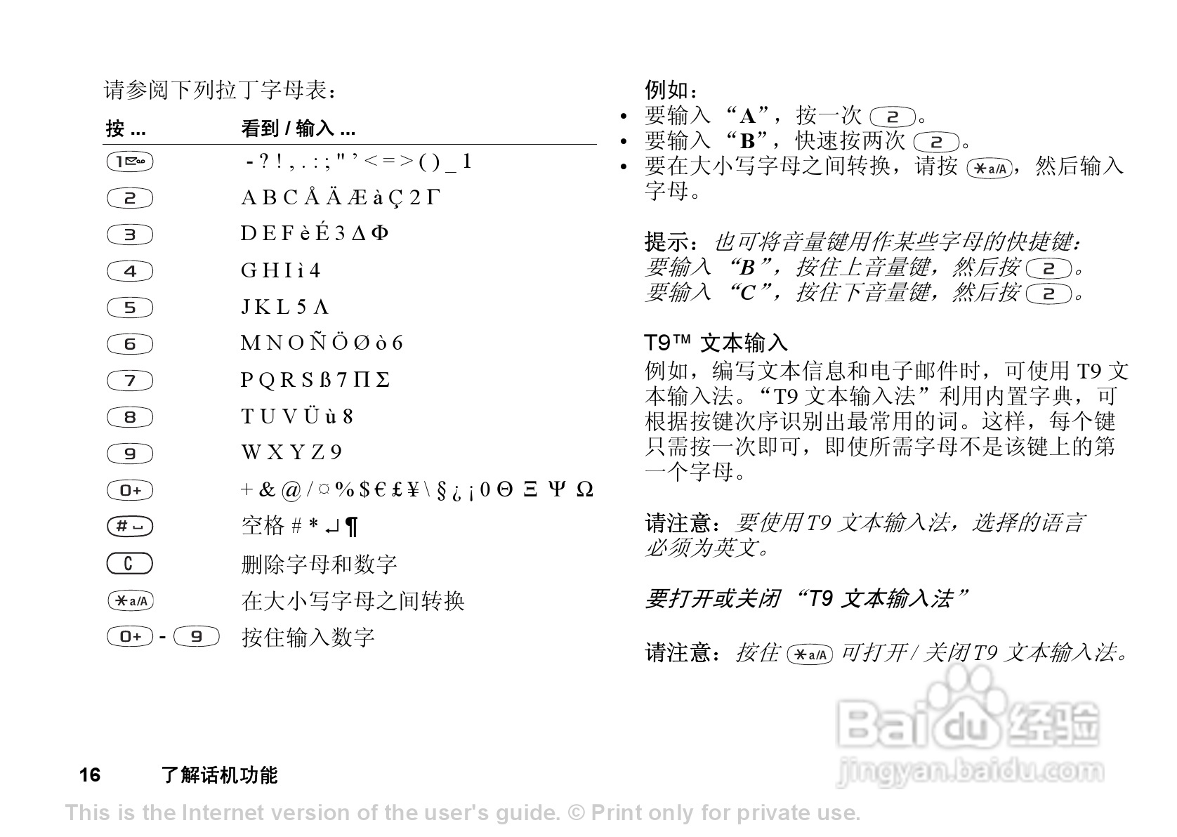 索尼爱立信T238手机使用说明书:[2]